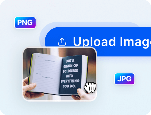 Upload photo with unwanted to be removed